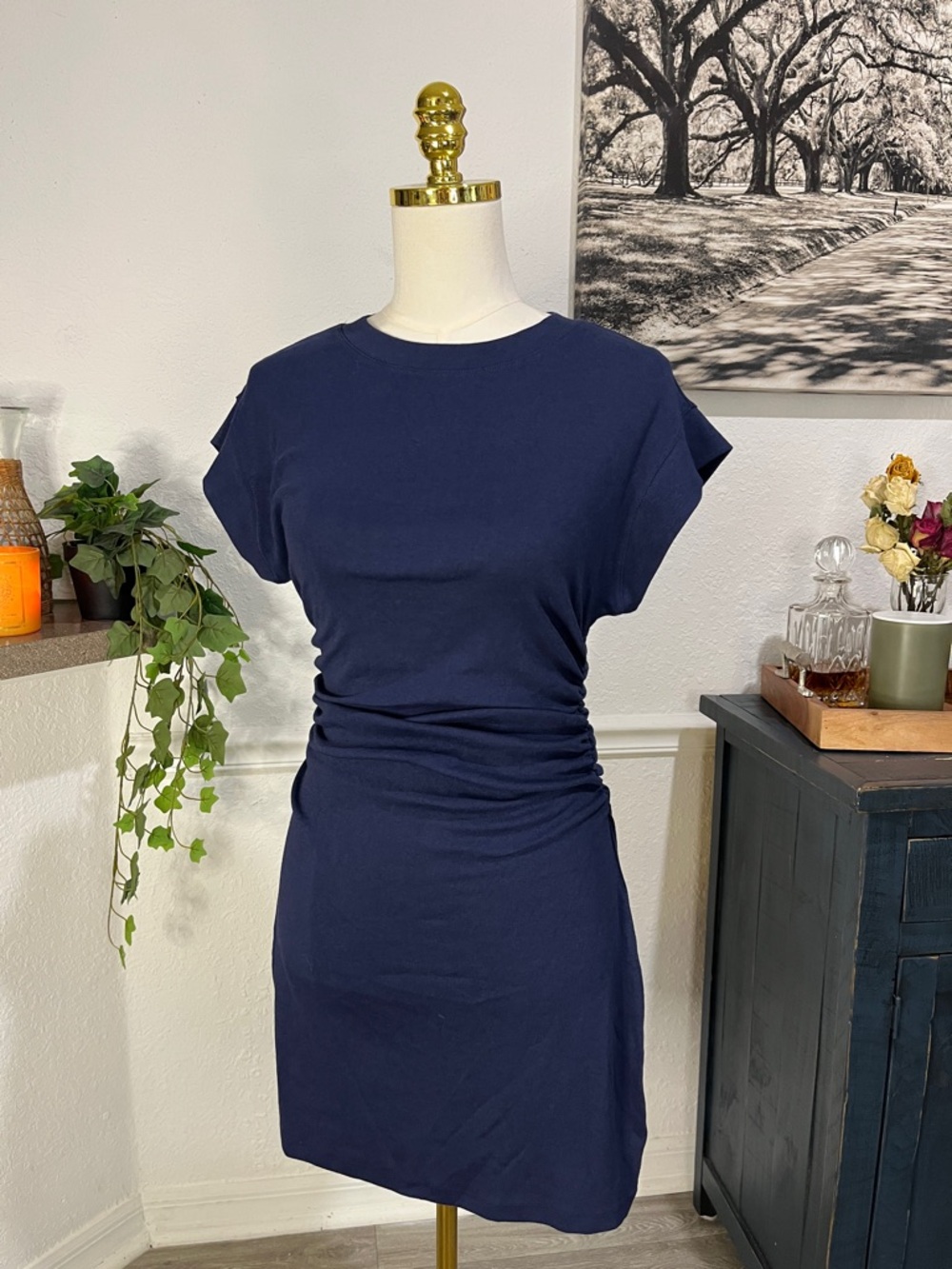 NWT GAP Navy Blue Midi Dress small